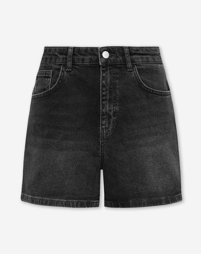 PANTALONES CORTOS DE VAQUERO COMFORT  NEGRO